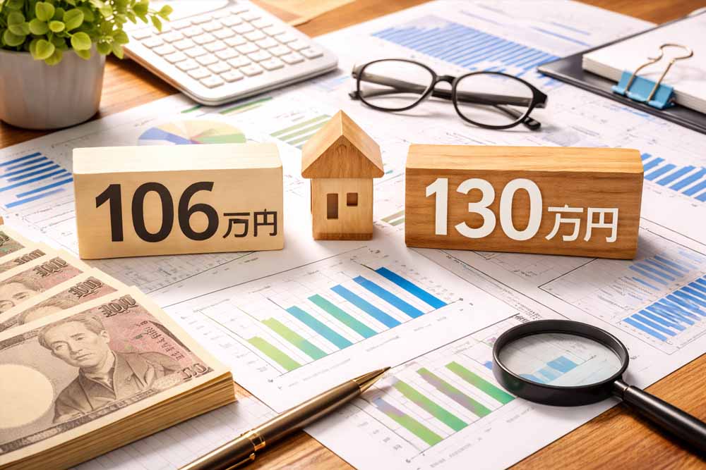 106万円と130万円の境界線